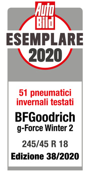 Award BFG g-Force winter 2 - AutoBild 2020 - Exemplary