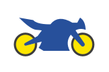 moto icono motocicleta lanzamiento de neumáticos