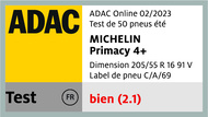 MICHELIN PRIMACY 4 +| ADAC 2023 - Good