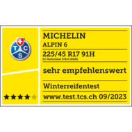 MICHELIN Alpin 6 TCS Testsiegel 2023
