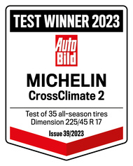 MICHELIN CrossClimate 2 - AutoBild Test winner 2023