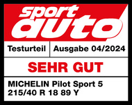 MICHELIN Pilot Sport 5 Sport Auto Sehr gut 2024