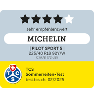 2025 MICHELIN Pilot Sport 5: TCS – SEHR EMPFEHLENSWERT