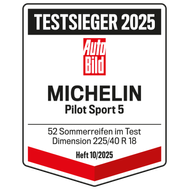 MICHELIN Pilot Sport 5 AutoBild Testsieger 2025