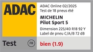 MICHELIN Pilot Sport 5 - ADAC - Good - 2025