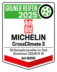 2025 Autobild Grüner Reifen CrossClimate 3