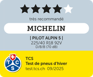 2025 TCS Très recommandé MICHELIN Pilot Alpin 5