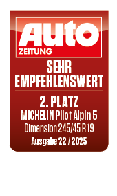2025 Autozeitung Sehr empfehlenswert MICHELIN Pilot Alpin 5
