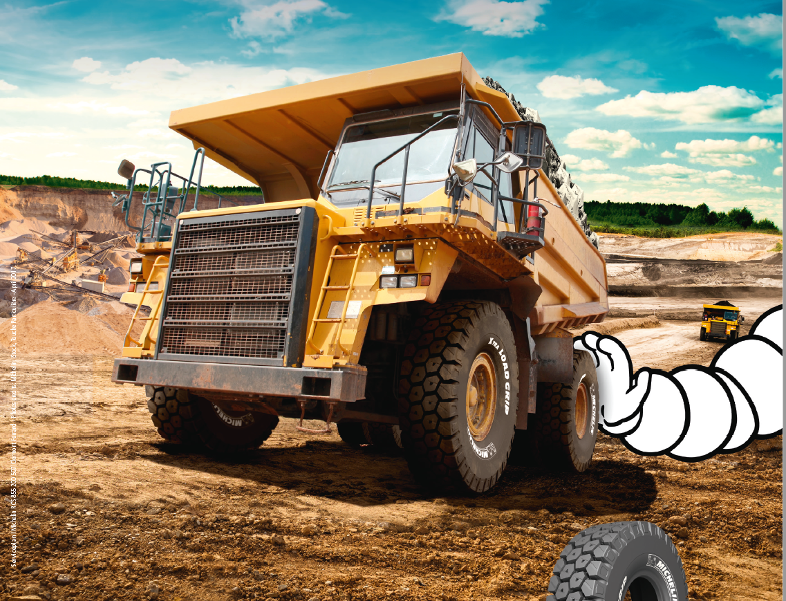日本ミシュランタイヤ、リジットダンプトラック用タイヤ 「MICHELIN