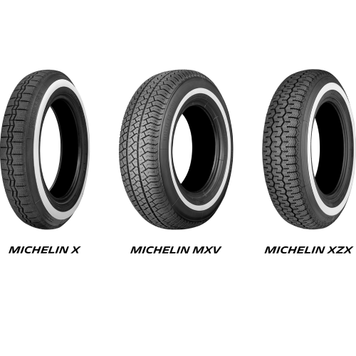 日本ミシュランタイヤ、クラシックカー用ホワイトウォールタイヤを4月