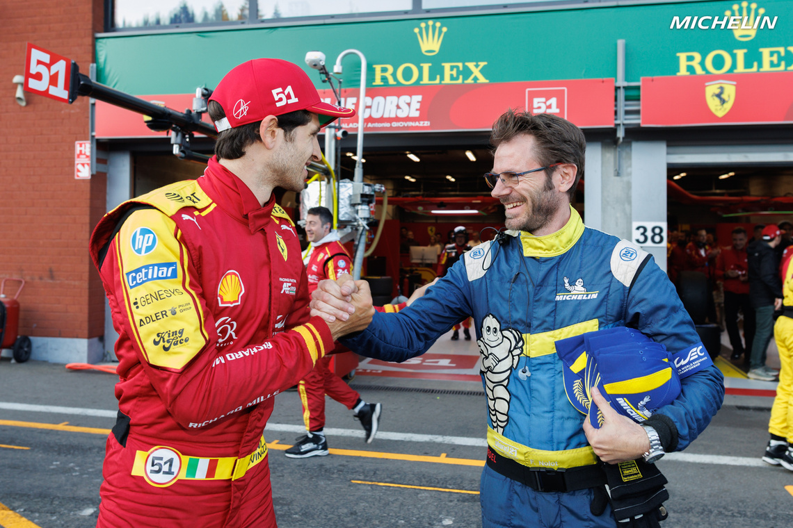 Michelin engineer with Antonio Giovinazzi - 6 Hours Spa